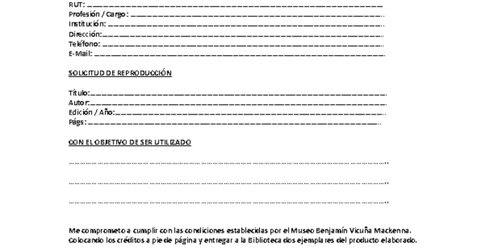 Formulario de Solicitud de Fotografías