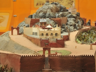 Maqueta del cerro Santa Lucía