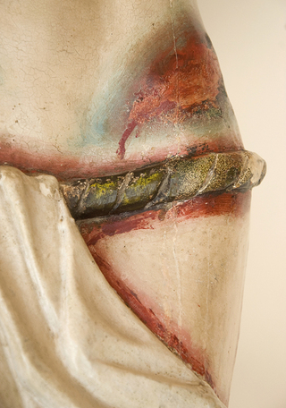 Detalle de la cadera izquierda