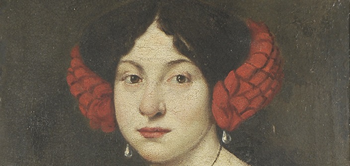 Anónimo. Retrato de una dama. Sin fecha.