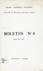 Museo Histórico Nacional, Boletín 4, junio de 1979