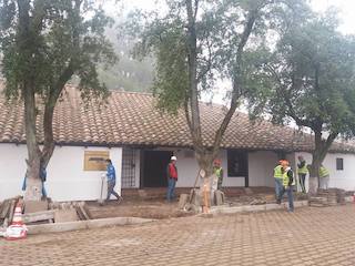 Trabajos frontis del Museo