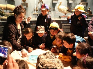 Visitando la sala de ecosistemas del Museo