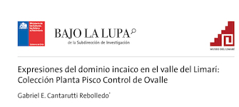  Expresiones del dominio incaico en el valle del Limarí: Colección Planta Pisco Control de Ovalle