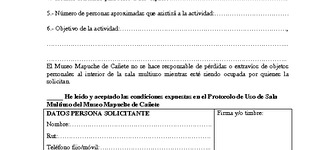 Formulario solicitud Sala Multiuso.