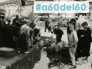 Terremoto 1939, abastecimiento de agua desde cañería rota en Concepción