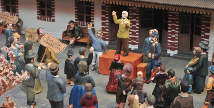 Maqueta "Campaña de los Pueblos", Museo Benjamín Vicuña Mackenna.