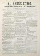 El Padre Cobos. Santiago, 4 de septiembre de 1875. Año I. N° 15. 4 pp.