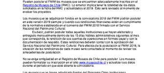 Respuestas a consultas FMIM 2019
