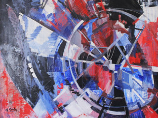 Detalle obra Ana Cortés, Rueda de la Vida