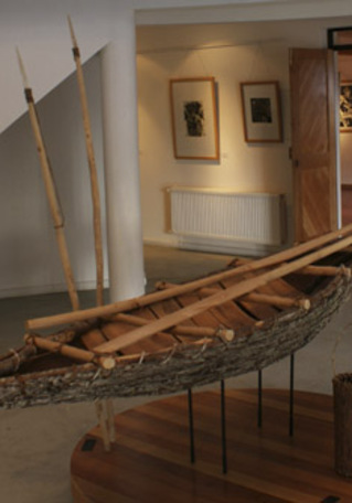 Hall de entrada del Museo Antropológico Martin Gusinde.