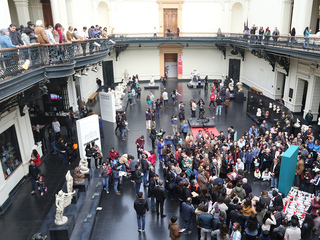 Vista Hall central MNBA en Día del Patrimonio