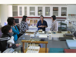 Un momento de la visita