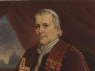 Detalle retrato Papa Pio IX. Archivo CNCR, Correa, C. 2016