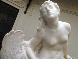 Nicanor Plaza. La Quimera (detalle). 1897. Mármol.