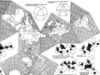 Mapa Dymaxion o proyección de Fuller