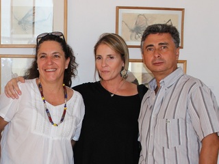 Inauguración de exposición con Mónica Larrea
