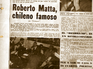 Detalle recorte de prensa. Biblioteca MNBA