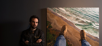 Víctor Mahana en Sala Chile MNBA