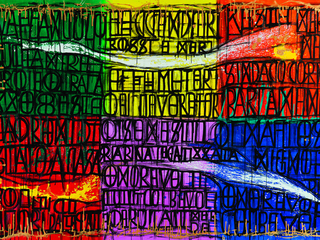 Detalle de obra de Pablo Echaurren