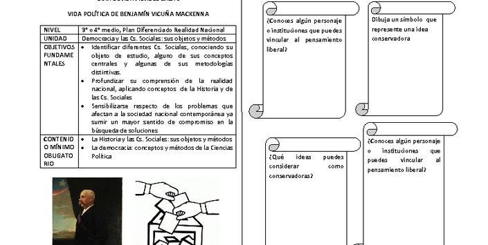 Actividades en el Museo para 3° o 4° medio Plan diferenciado Realidad Nacional