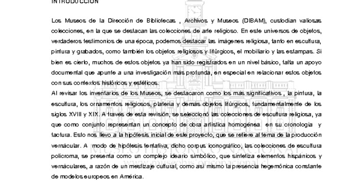 Estudio iconográfico de arte religioso de los museos de la Dibam