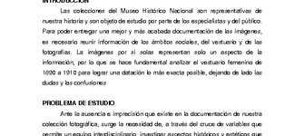 Reflejos de una época: datación de retratos fotográficos femeninos en chile durante 1890-1910