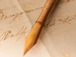 Manuscrito con pluma de Benjamín Vicuña Mackenna.