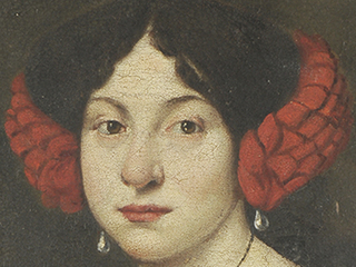 Anónimo. Retrato de una dama. Sin fecha.