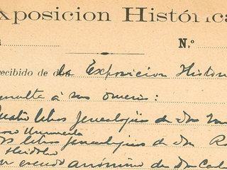 Recibo donación Exposición Histórica del Centenario. 1910
