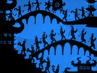 Detalle de "Las aventuras del príncipe Achmed"