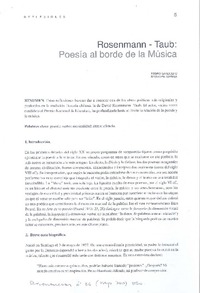 Poesía al borde de la música