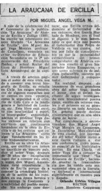 La araucana de Ercilla La araucana de Ercilla