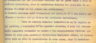 Direcci�n de la Escuela Normal de Preceptores de Santiago. Comunicaci�n sobre la relevancia y utilidad que presenta la creaci�n de un curso de dibujo industrial en la escuela nocturna. Santiago, 22 de abril 1910. 1 foja. Archivo Nacional. Escuela Normal de Preceptores; v. 38, foja N� 112. 2 pp.