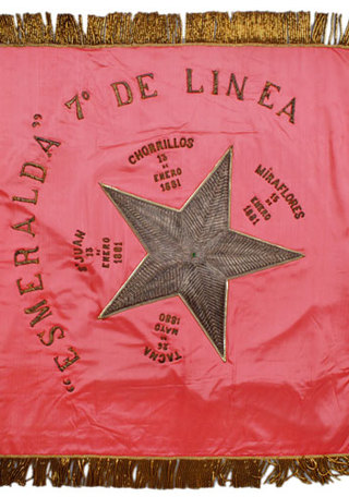 Estandarte Esmeralda Batalln 7 de lnea