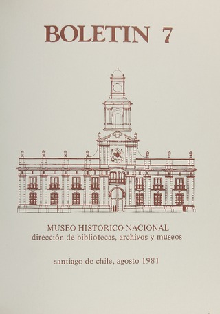 Museo Histrico Nacional, Boletn 7, agosto de 1981