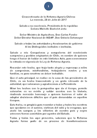 Palabras �scar de la Fuente, Conagro