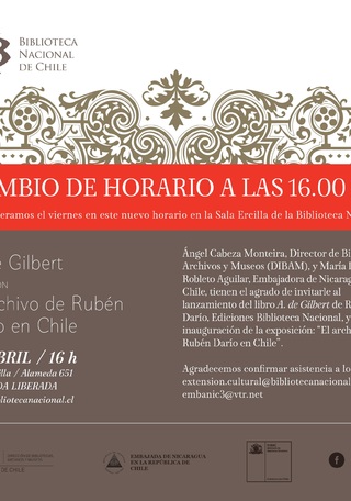 La actividad, que se realizaba a las 12.00 horas del 22 de abril cambi� su horario a las 16.00 horas, debido a los funerales del Ex Presidente Aylwin.