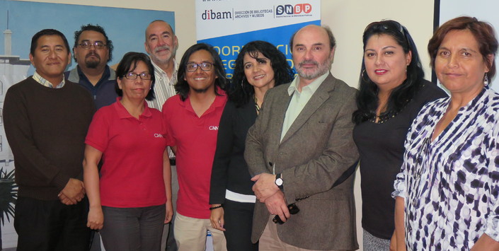 Funcionarios Dibam y del Consejo de Monumentos Nacionales