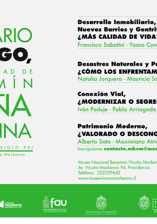 Programa Seminario  "Santiago, desde la ciudad de Benjam�n Vicu�a Mackenna a los desaf�os del siglo XXI"