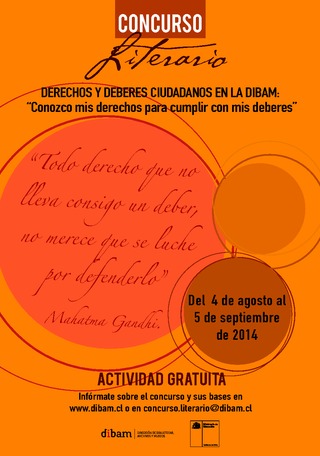Afiche Concurso Derechos y Deberes Ciudadanos 2014