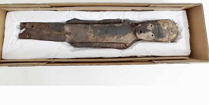 P�rvulo momificado cultura Chinchorro,3300 A.C. aprox.