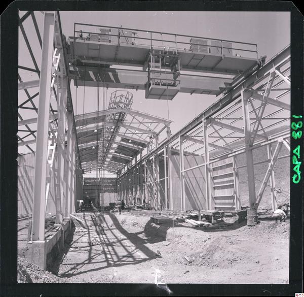 [Construcción de la maestranza del mineral de hierro &#34;El Algarrobo&#34;]