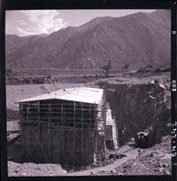 [Obras de construcción de la casa de máquinas de la Central]