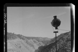 [Panorámica de las obras de construcción de la Central Hidroeléctrica Rapel]