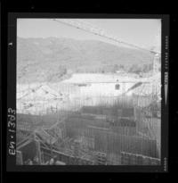 [Río Polcura; vista de las obras de construcción de la bocatoma Polcura]