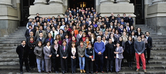 Funcionarios de la Biblioteca Nacional en el Bicentenario.