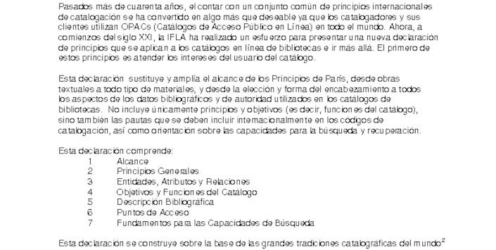 Declaracin de principios internacionales de catalogacin (2009)