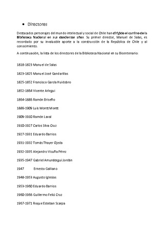Directores de la Instituci�n