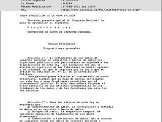 Ley de protecci�n de datos de car�cter personal